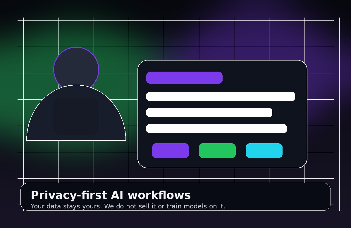 Privacy-first AI dashboard